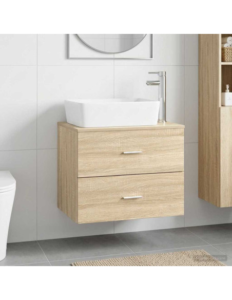 Set di mobili per il bagno Rovere Sonoma Legno ingegnerizzato