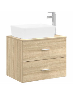 Set di mobili per il bagno Rovere Sonoma Legno ingegnerizzato 2