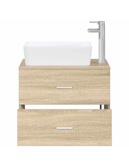 Set di mobili per il bagno Rovere Sonoma Legno ingegnerizzato
