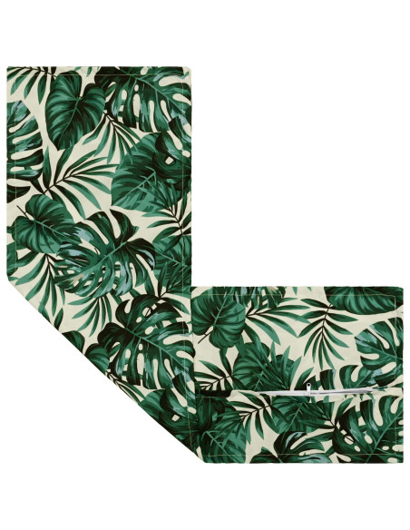 Federa 2 pz HOUTEN Motivo a Foglie 40 x 145 cm Poliestere