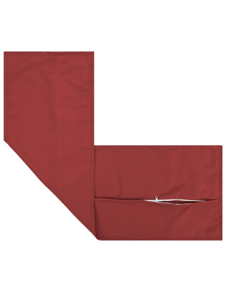 Federa 2 pz HOUTEN Rosso Vino 40 x 145 cm Poliestere