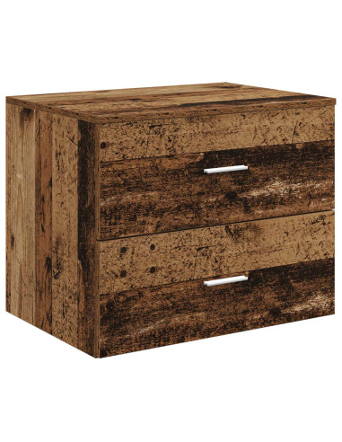 Set di mobili per il bagno 3 pz Legno antico