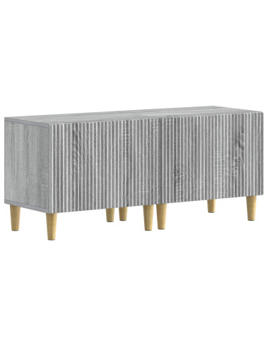 Mobile TV LED a 5 pezzi Sonoma grigio Legno ingegnerizzato