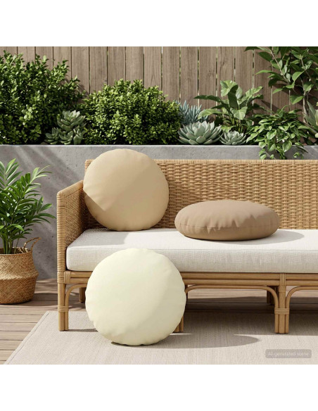 Federa 6 pcs HEERLEN Beige Ø 50 cm Poliestere