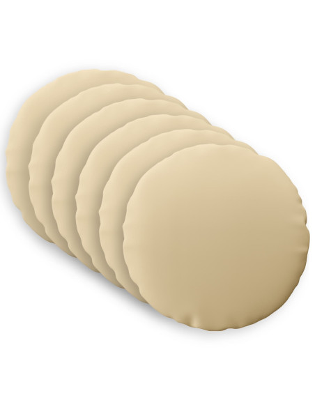 Federa 6 pcs HEERLEN Beige Ø 50 cm Poliestere