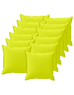 Federa 12 pz HOUTEN Verde brillante. 50 x 50 cm Poliestere
