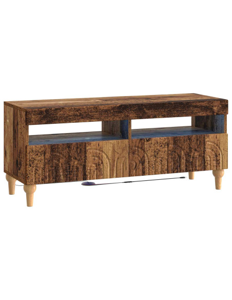 Mobile TV LED a 3 pezzi Legno antico Legno ingegnerizzato