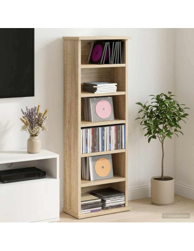 Mobile per CD Rovere Sonoma 60 x 17 x 92 cm