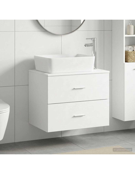 Set di mobili per il bagno Bianco Legno ingegnerizzato