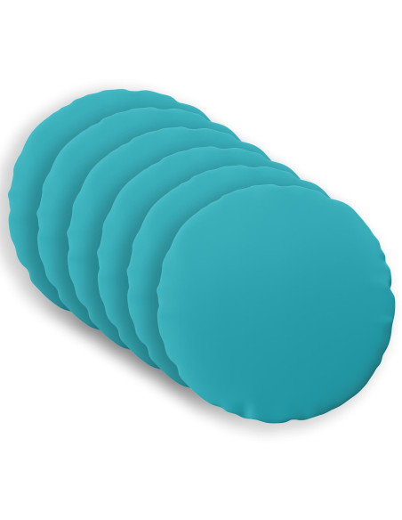 Federa 6 pcs HEERLEN Turchese Ø 40 cm Poliestere