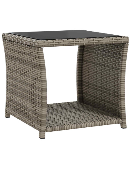 Set Lounge da Giardino 2 pz Grigio e Grigio Scuro