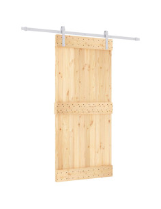 Porta scorrevole Naturale e Bianco 95 x 210 cm 2
