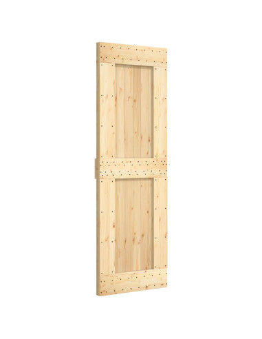 Porta scorrevole Naturale e Bianco 70 x 210 cm