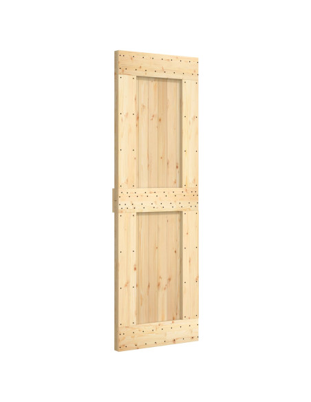 Porta scorrevole Naturale e Bianco 70 x 210 cm