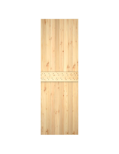 Porta scorrevole Naturale e Bianco 70 x 210 cm