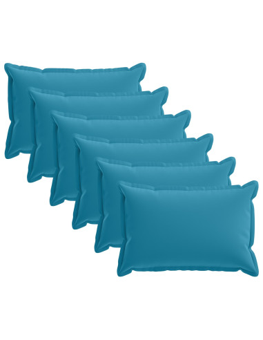 Federa 6 pz HOUTEN Azzurro 30 x 50 cm Poliestere