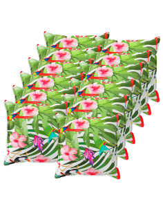 Federa 12 pz HOUTEN Nero 40 x 40 cm Poliestere