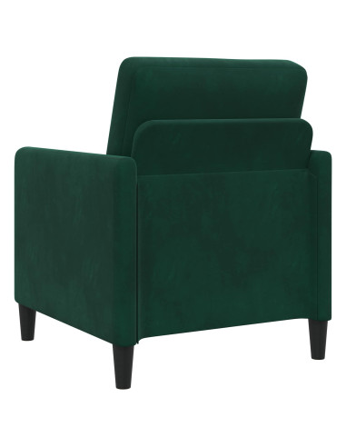 Set di Divani con Storage 2 pz Verde Scuro Poliestere
