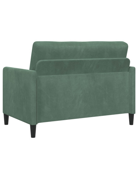 Set di Divani con Storage 2 pz Verde Mare Poliestere