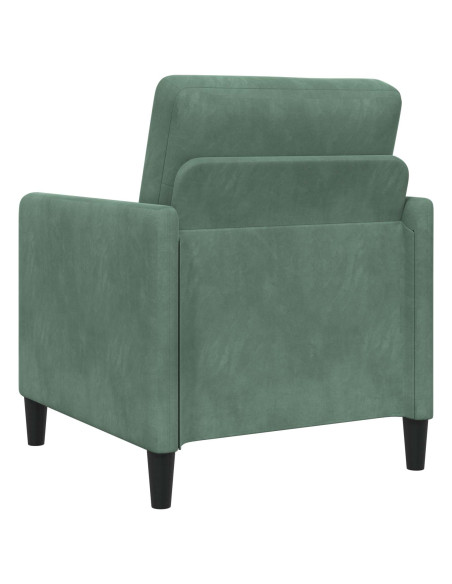 Set di Divani con Storage 2 pz Verde Mare Poliestere