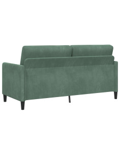 Set di Divani con Storage 2 pz Verde Mare Poliestere 2