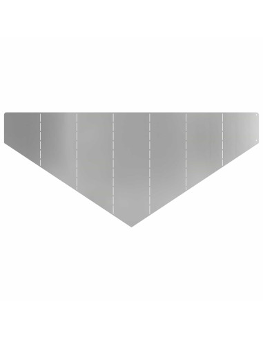 Bordura per Prato 100 x 45 cm Acciaio Argento