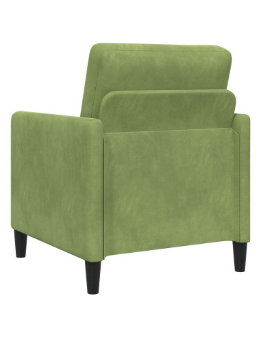 Set di Divani con Storage 2 pz Verde chiaro Poliestere
