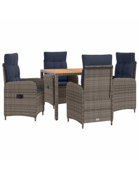 Set da pranzo per esterni 5 pz
