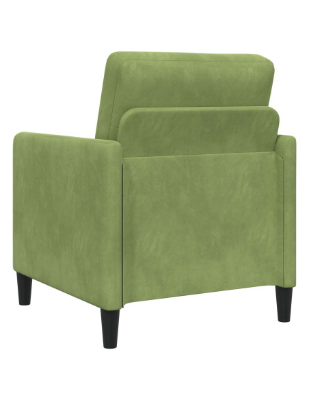 Set di Divani con Storage 2 pz Verde chiaro Poliestere