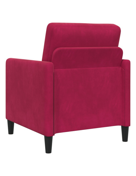 Set di Divani con Storage 2 pz Rosso Vino Poliestere