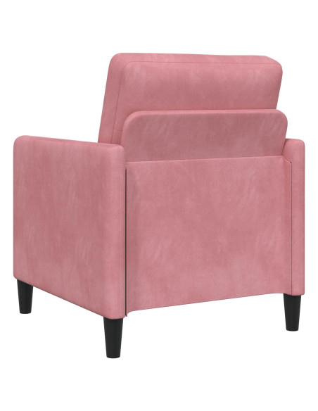 Set di Divani con Storage 2 pz Rosa Poliestere