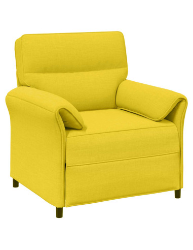 Set di divani 2 pz Giallo Chiaro Tessuto