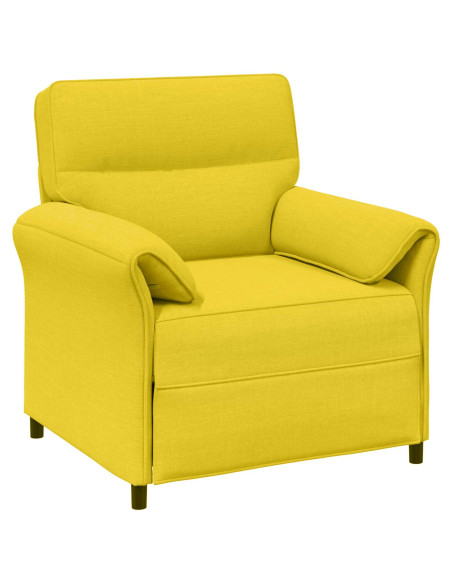 Set di divani 2 pz Giallo Chiaro Tessuto