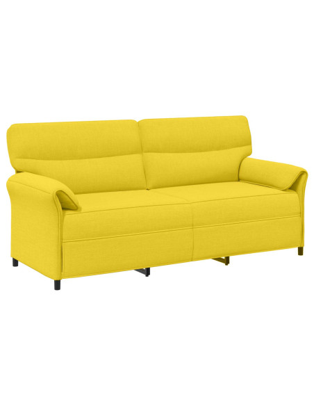 Set di divani 2 pz Giallo Chiaro Tessuto