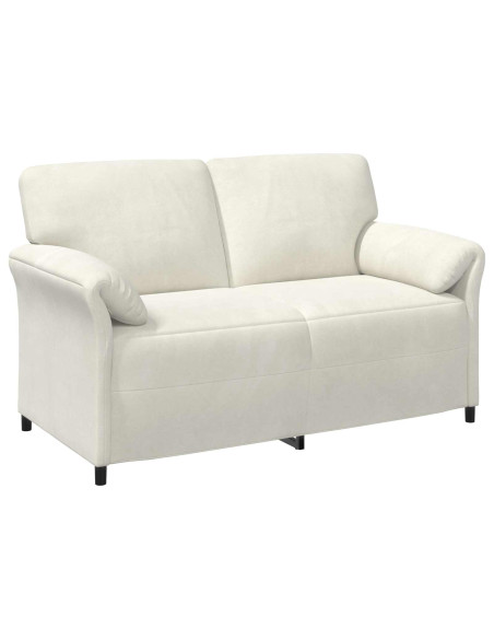 Set di divani 2 pz Crema Velluto