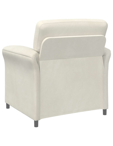 Set di divani 2 pz Crema Velluto