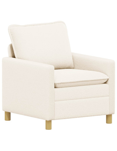 Set di divani 2 pz Crema Tessuto