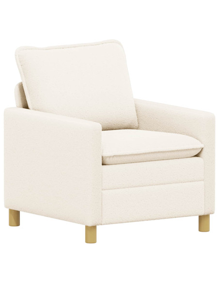 Set di divani 2 pz Crema Tessuto