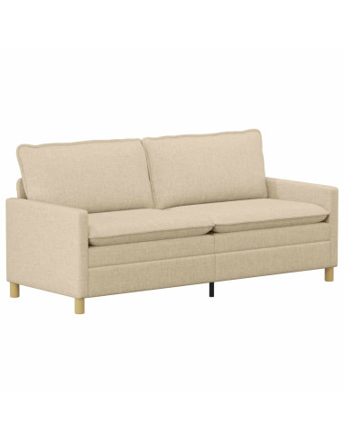 Set di divani 2 pz Crema Tessuto