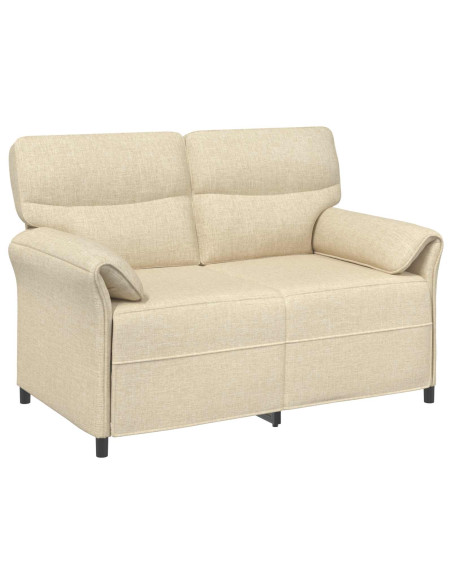 Set di divani 2 pz Crema Tessuto