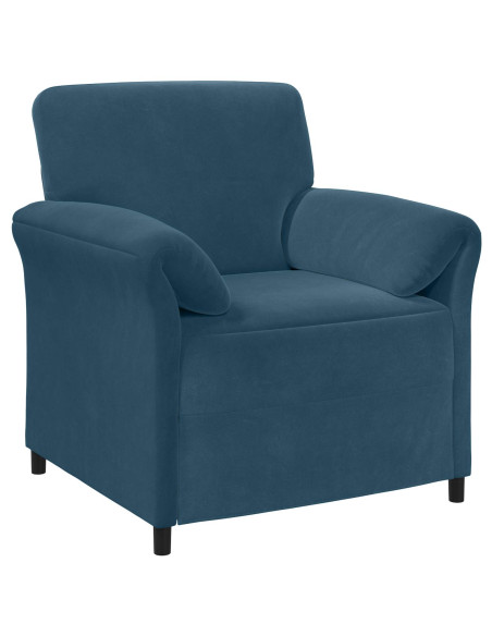 Set di divani 2 pz Blu Velluto