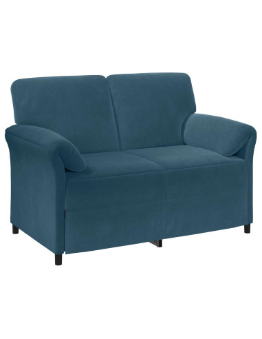 Set di divani 2 pz Blu Velluto