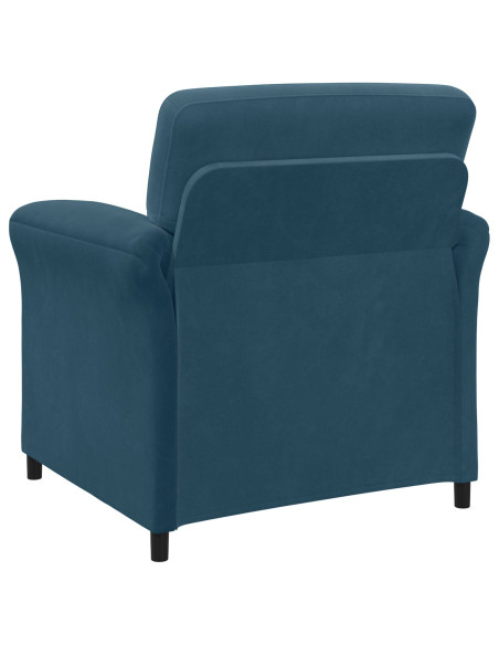 Set di divani 2 pz Blu Velluto
