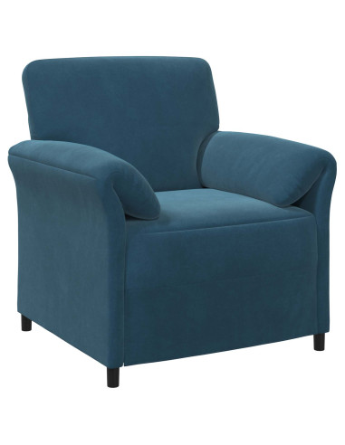 Set di divani 2 pz Blu Velluto