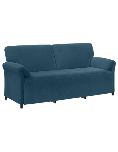 Set di divani 2 pz Blu Velluto