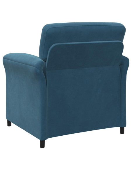 Set di divani 2 pz Blu Velluto