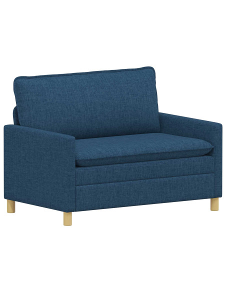 Set di divani 2 pz Blu Tessuto