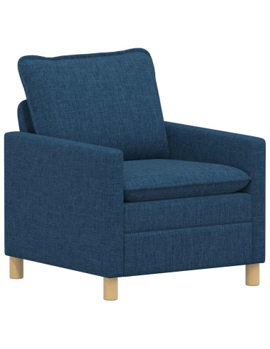 Set di divani 2 pz Blu Tessuto