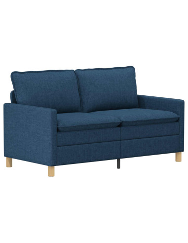 Set di divani 2 pz Blu Tessuto