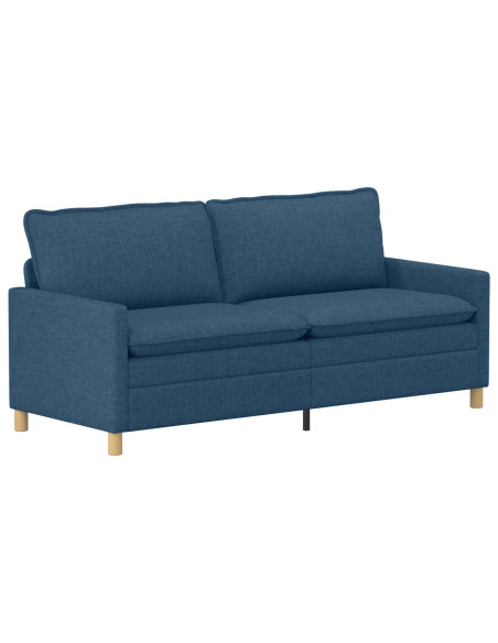 Set di divani 2 pz Blu Tessuto